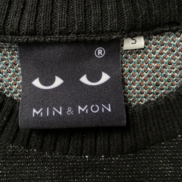 Min & Mon Black Cotton Pigeonista Sweater - Picture 5 of 7